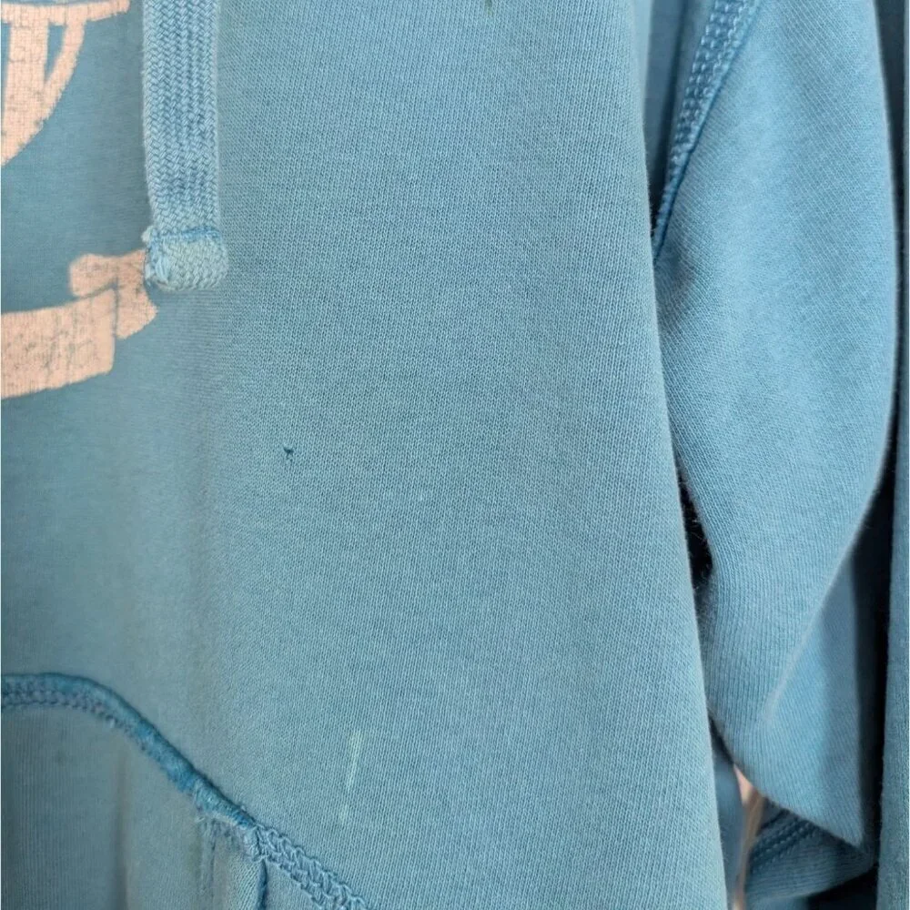 Polo Jeans Hoodie Mens Size Large Blue PRL Crest Pocket Hooded Sweatshirt